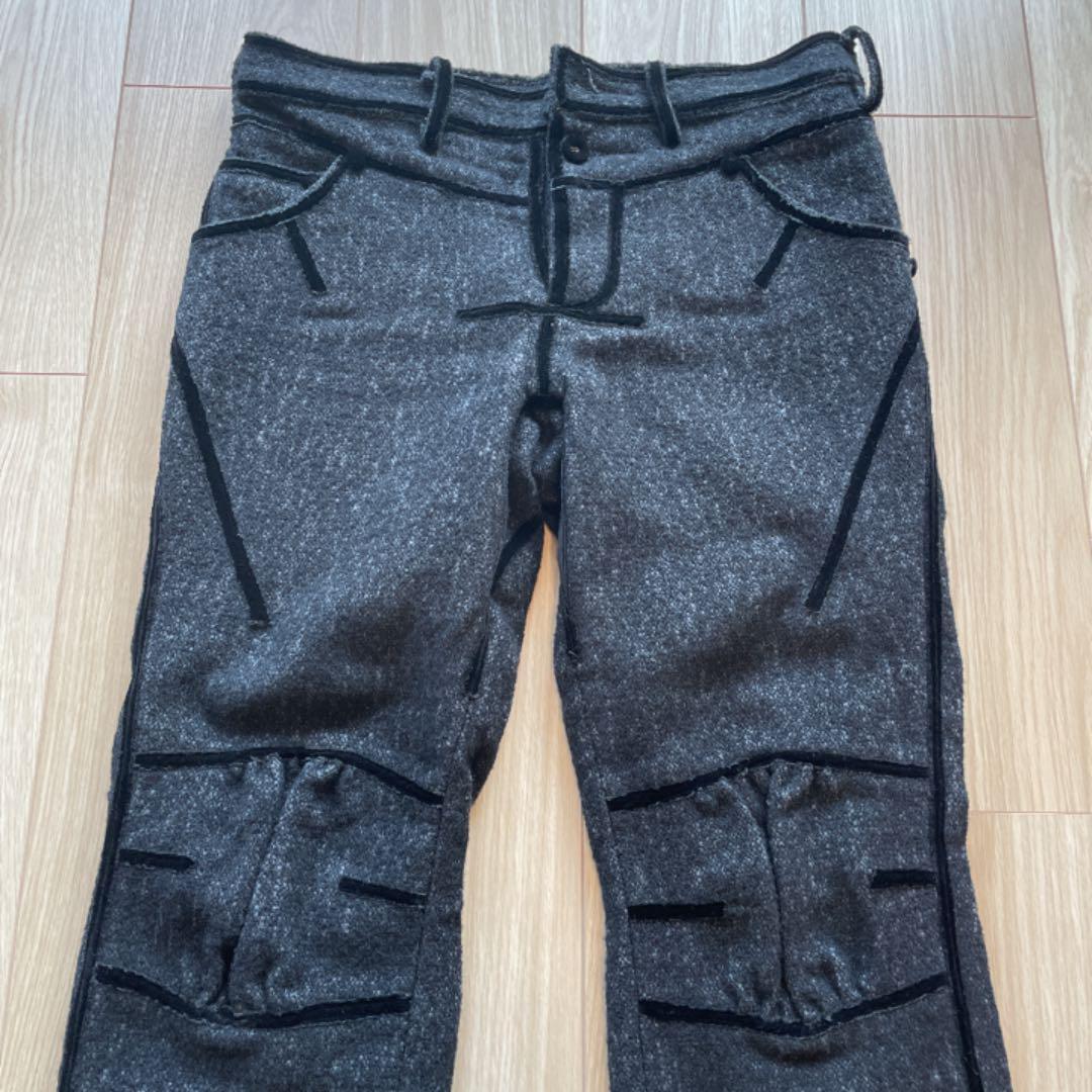 Number Nine Velvet Cropped Pants 09 size M Vintage JPN Limited Editioin Jeans Ra image 3