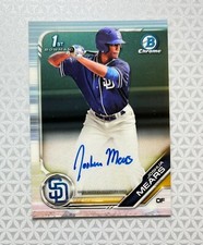 Joshua Mears 2019 Bowman Chrome 1st Rookie On Card Auto RC Padres Autograph 
