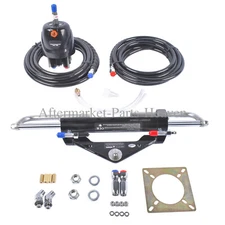 Hydraulic Outboard Steering System Kit 150HP Hydraulic Pump 20ft Hose & Cylinder