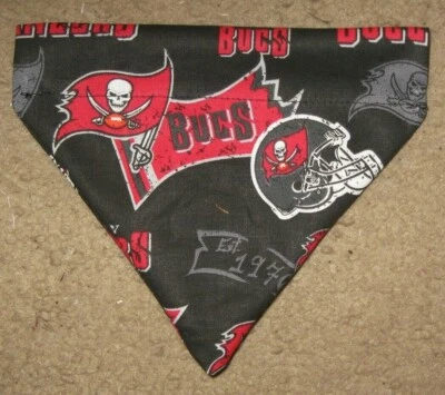 Tampa Bay Buccaneers Dog Bandana - 3 designs - 5 sizes XS - XL