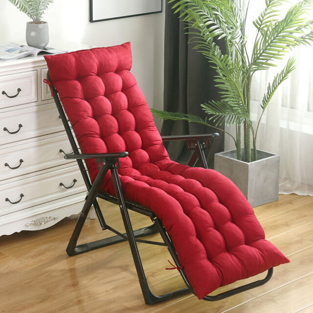 Garden Sun Lounger Cushion Bench Chair Sunbed Recliner Replacement Anti Slip Pad