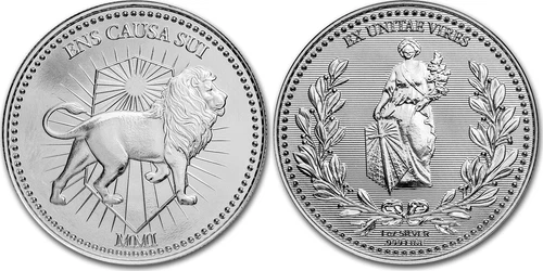 John Wick Continental Coin 1 oz .999  Silver Round BU Lion & Lady Liberty T5