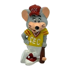 Chuck-E-Cheese Baseball Vintage 1986 Showbiz Pizza Time PVC Mini Figure 2.5" 