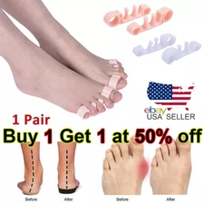 Toe Separator Bunion Corrector Silicone Straightener Orthopedic Toes Spacer US