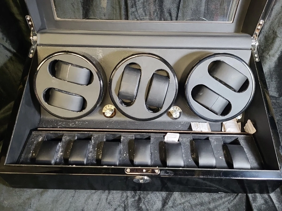 Kinetic watch shop winder box