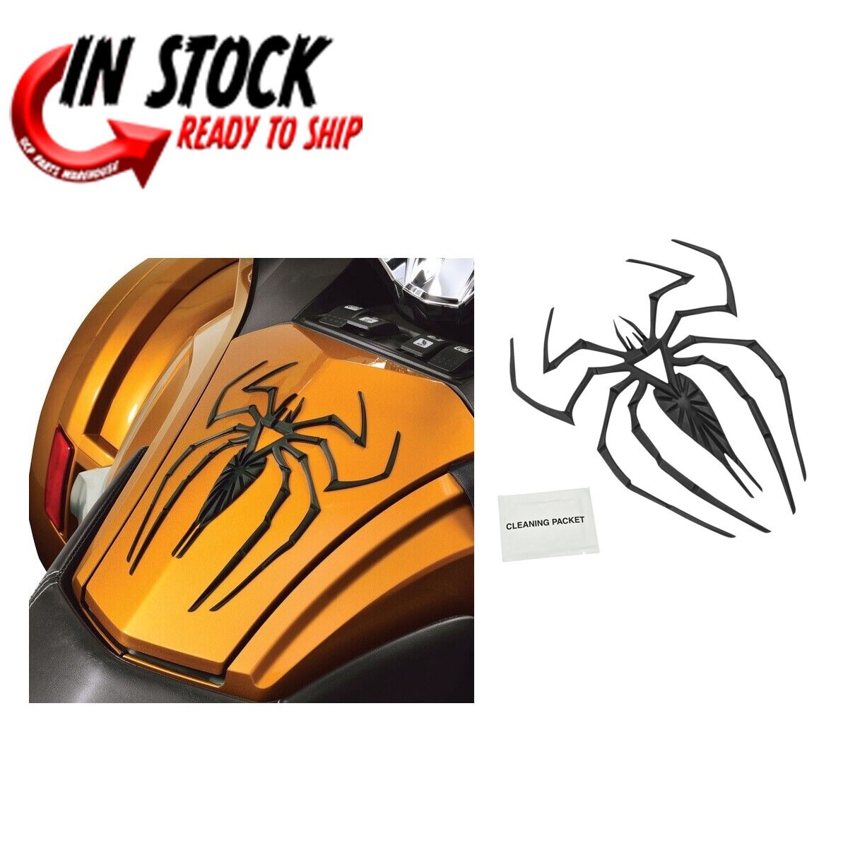 SHOW CHROME 4-243B SPIDER TANK PAD FITS ALL CAN AM SPYDER MODELS