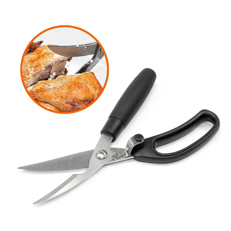 Edelstahl Geflügelschere Flossenschere Fisch Kochen Geflügel Angeln Schere