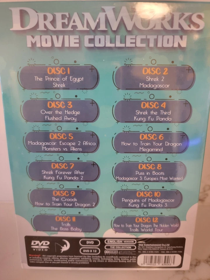 ~DreamWorks 24-Movie Collection (DVD) Shrek, Spirit, Madagascar, Trolls *NEW* - Image 2 of 2