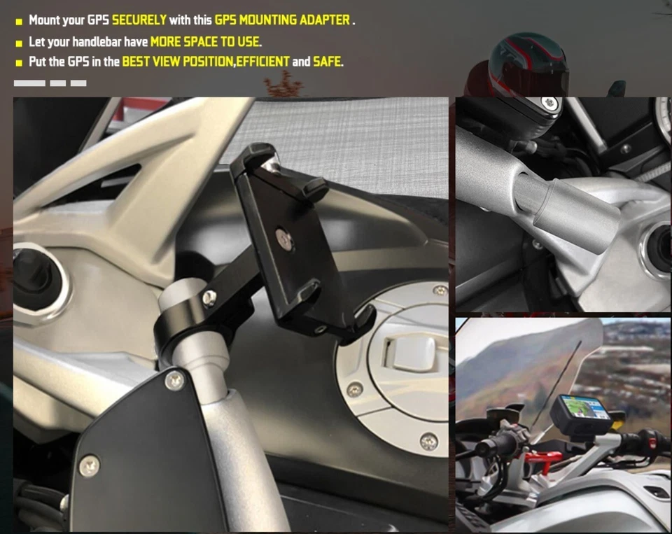 Navi-Halterung Verlängerung Erweiterung für BMW R1200RT R1200RS R1250RS K1600GT - Bild 2 von 4