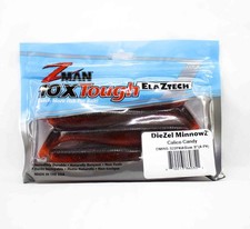 Zman Soft Bait Diezel MinnowZ 5-Inch 4/Pack Calico Candy (0351)