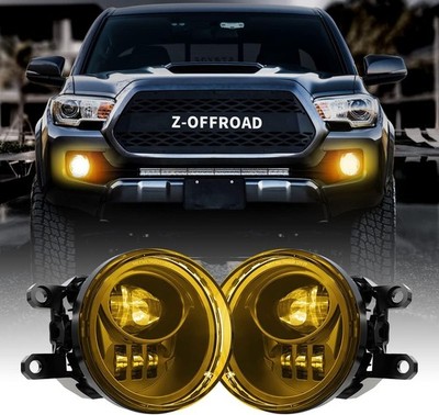 Z-OFFROAD Yellow LED Fog Lights Assembly with w/ Clear Lens 