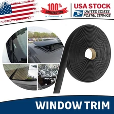 13ft/4M Windshield Seal Weather Stripping Black Rubber Sealing Strip Trim Cover