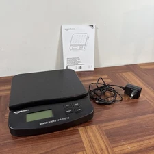Amazon Basics Digital Postal Table Top Scale, AC Adapter, 65 pound, Black 