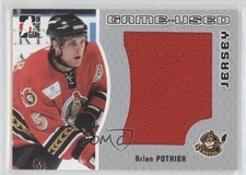 2005-06 ITG Heroes and Prospects Game-Used Jersey Silver /100 Brian Pothier 0v1