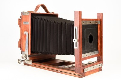 Burke & James Watson 4x5 Portrait Camera with New Bellows & Handle Antique V24