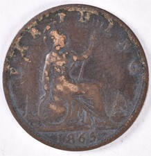 1865/2 Great Britain Farthing KM#747.2 