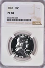 1961 Franklin Half Dollar Proof NGC PF 68 PR Gem Silver Coin 50C