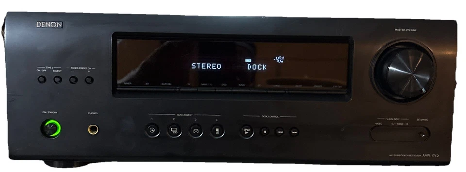 DENON AV 7.1 Channel RECEIVER | AVR-1712 | Dolby TrueHD - 3D HDMI ✨ Mint ✨ - Image 3 of 4