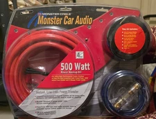 High Quality 500 Watt Power 4-Gauge Amplifier Connection Kit - Vintage NEW
