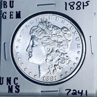 1881 S BU GEM MORGAN SILVER DOLLAR UNC MS+++ U.S. MINT RARE COIN 7241