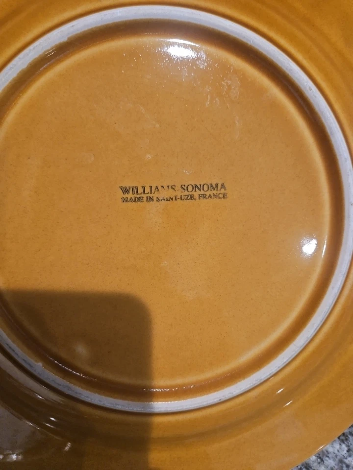 "Juego de 6 platos de cena WILLIAMS SONOMA 11"" Nicoise Olive de Coursange amarillo" Foto 3 de 3