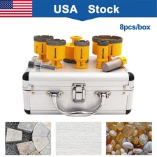 Diamond Drill Bit Grinder Hole Saw Cutter Finger Bit Aapter for Tile 8pcs/box