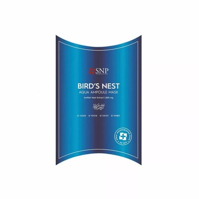 SNP Birds Nest Aqua Ampoule Mask 25ml x 10pcs  K-BEAUTY