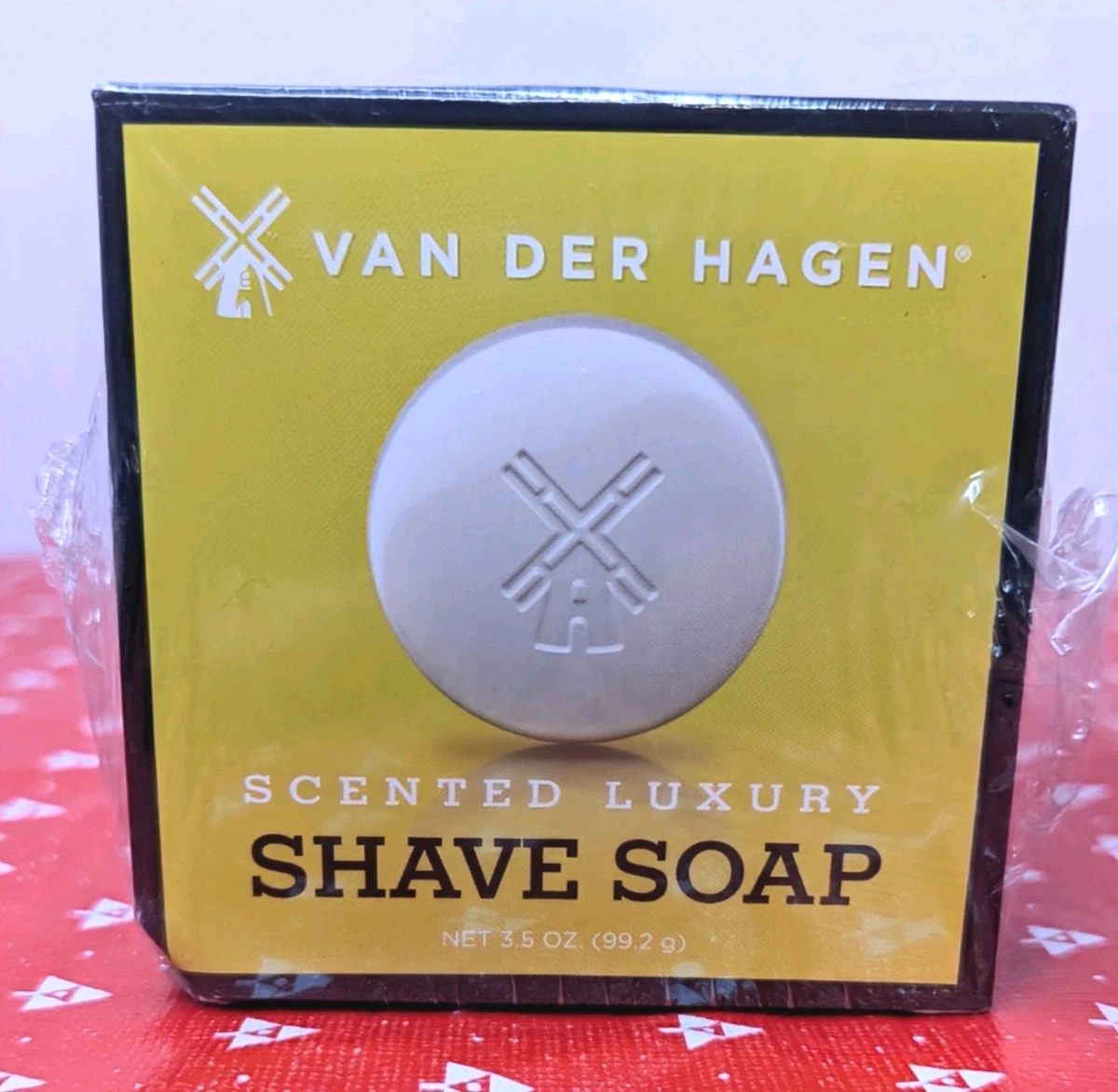 Van Der Hagen Scented Luxury Shave Soap – 6 Pack, 3.5 Oz Each – Soften Beard Care