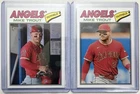 2026 Topps Heritage Mike Trout #163 Image Variation SP & Base Card