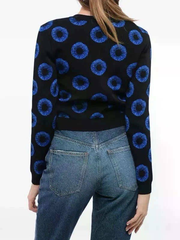 Alexander McQueen — Alexander McQueen Iris Jacquard Cardigan Size Small