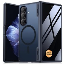 MOBOSI Galaxy Z Fold7 Case Magnetic Privacy Screen Protector Shockproof Jet Blac
