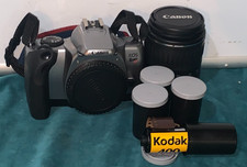 Canon EOS Rebel K2 35mm SLR Film Camera with EF 28-90mm Lens Silver
