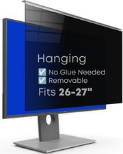 Hanging Privacy Screen Protector for Monitor Fits 26-27 Inch Frameless , 30 ...