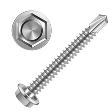 14 x 2-1/2 3/4 to 3 Available Hex Washer Head Self Drilling Sheet Metal Screw...