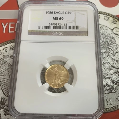 1986-P MS69 $5 GOLD AMERICAN EAGLE G ROMAN NUMERAL DATE