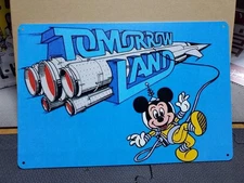 Mickey Mouse│Tomorrowland│Retro tin sign│Metal sign│American overseas