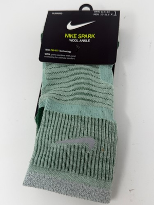 #ad Nike Spark Running Ankle Socks Wool Blend Size L Shoe Size 10 11.5 DA3902 308 $14.09