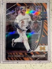 2020 Panini Prizm Draft Picks Tiger Stripes /99 Jesse Franklin V #PDP97