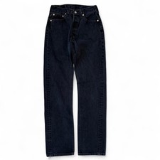 Vintage Levis 501 Faded Black Jeans Women  s 27x31 Made In USA Button Fly 90s Y2K