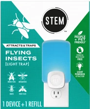 Stem Flying Insect Light Trap Starter Kit - 1 Blue Light Plug + 1 Cartridge