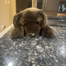 VTG Toys R Us Animal Alley Large Black Labrador Dog 24 Toe To Tail Stuff Animal