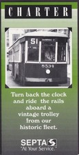 SEPTA Charter a Vintage Trolley folder 1990s