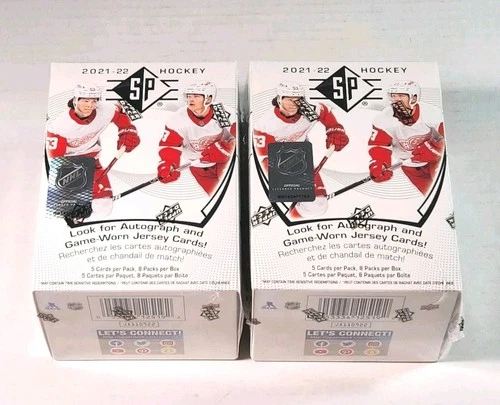 2021-22 SP HOCKEY BLASTER BOX! LOT OF 2 BOXES! FACTORY SEALED! NICE!