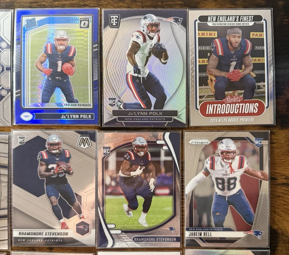 New England Patriots Rookie Lot (24) Maye, Jones, Stevenson, Milton - Image 4 of 4