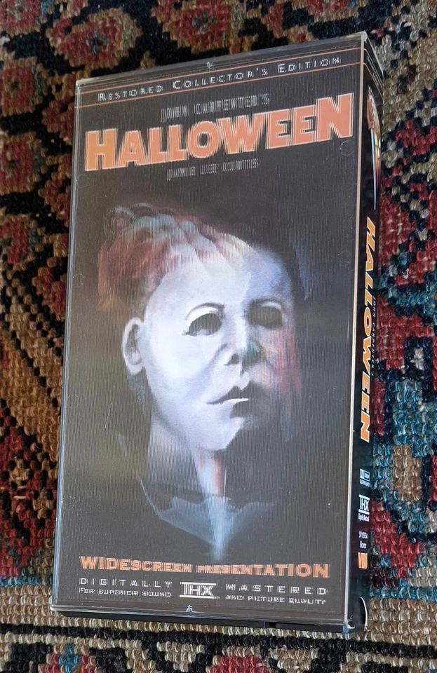 Halloween VHS USA NTSC Anchor Bay Lenticular Video + Promo Postcard Carpenter - Image 4 of 4