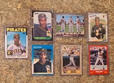 (7) Barry Bonds 1986 Topps Rookie Card RC 1987 Donruss Fleer 1988 Traded XRC MVP. rookie card picture
