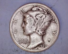 1928-S  MERCURY DIME VG+  **223-6D