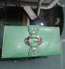 Guess by Marciano Wallet VTG Y2K Apple Green Silver G Clasp NWT