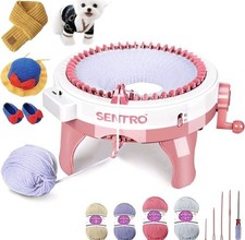 ✨48 Needles Knitting Machine Round Hand Weaving Loom DIY Scarf Hat Kids Toy UK✨