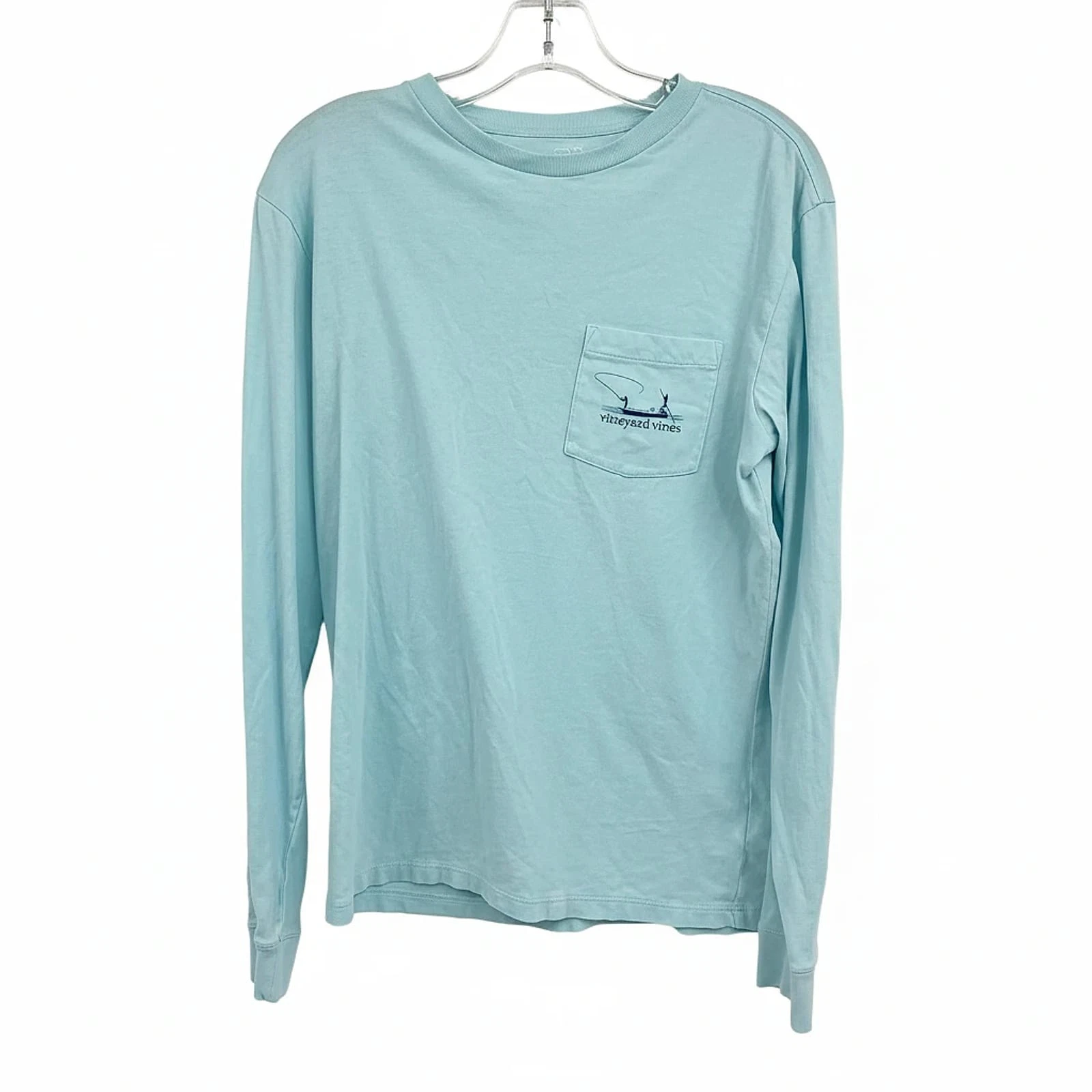 Vineyard Vines Blue 100% Cotton Long Sleeve Tee | Men's XS Regular